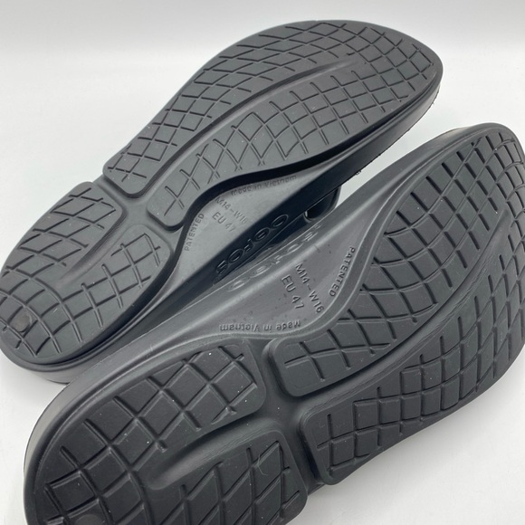 OOFOS Ooriginal Sandals Black Flip Flops, Men's Size 14 Thong Orthopedic - Picture 4 of 7